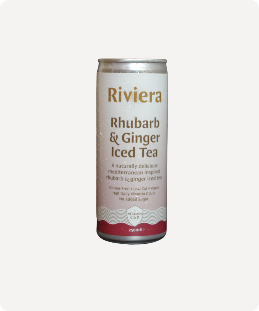 Riviera Iced Tea (Rhubarb and Ginger)