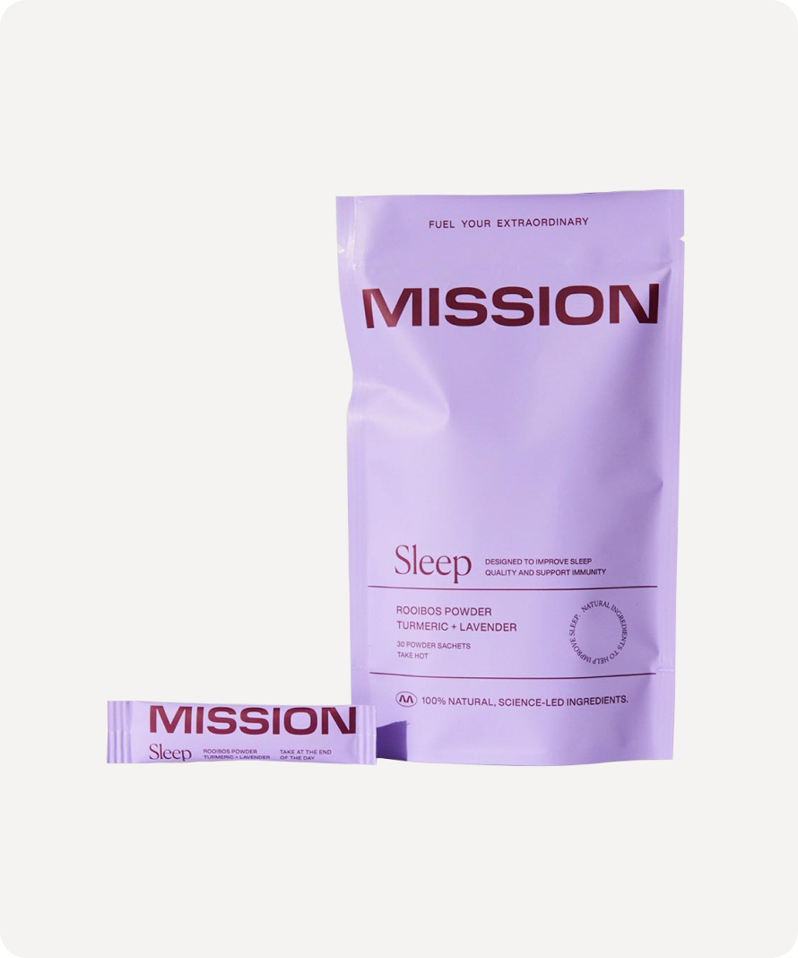 MISSION SLEEP Rooibos Powder x30 Sachets (Turmeric + Lavender)