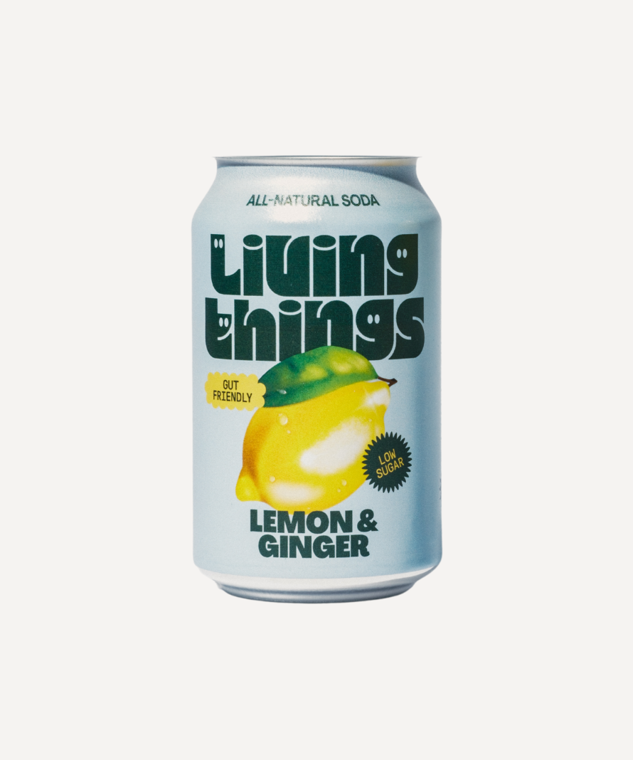Living Things Gut Loving Soda (Lemon & Ginger)