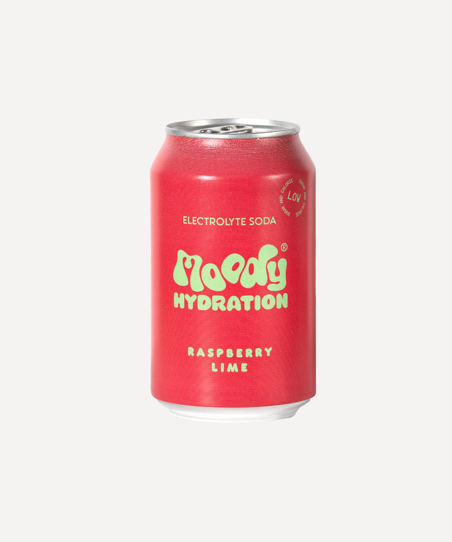 MOODY Electrolyte Soda (Raspberry & Lime) Multipack