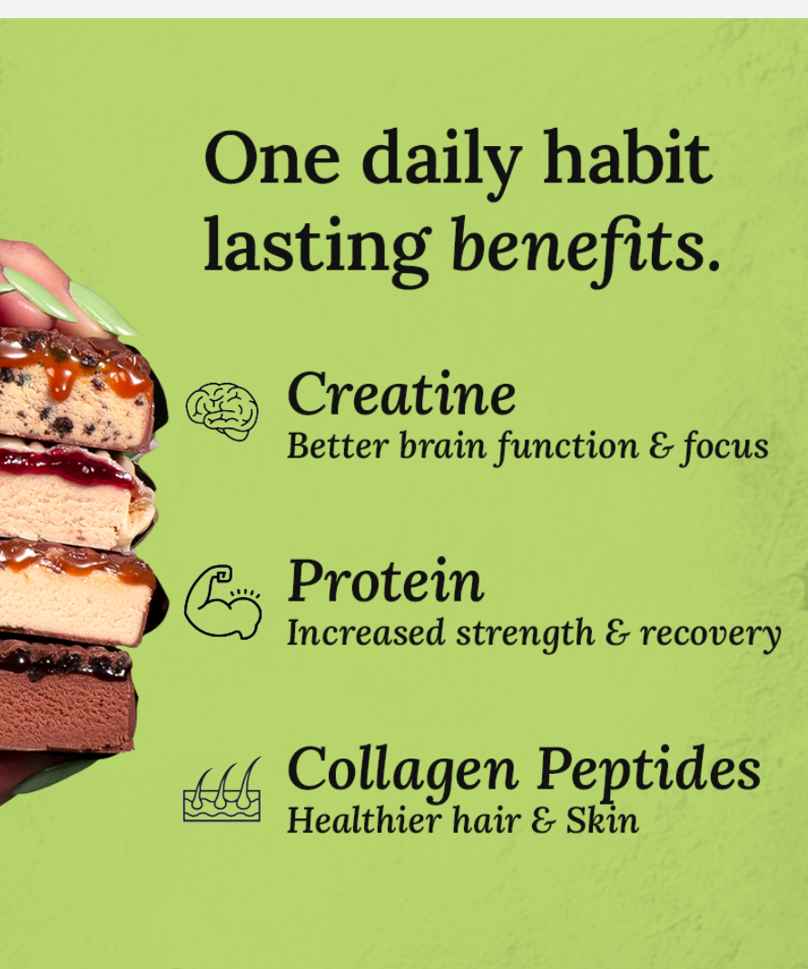 Creatime Creatine & Protein Bar - Creamy Raspberry