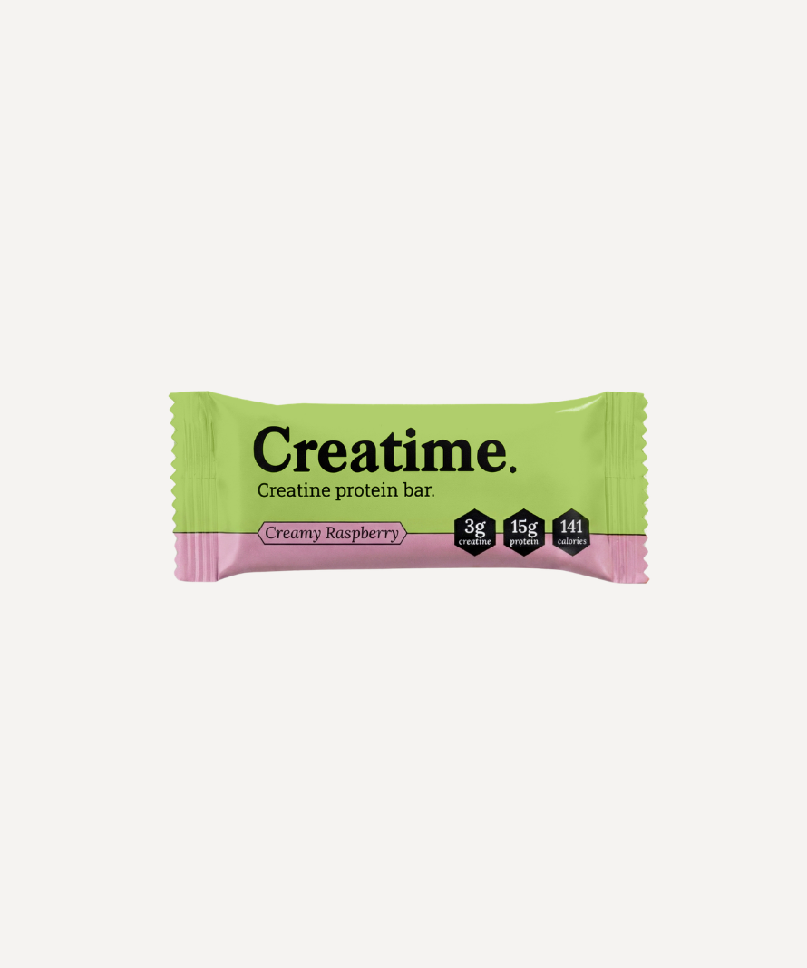 Creatime Creatine & Protein Bar - Creamy Raspberry
