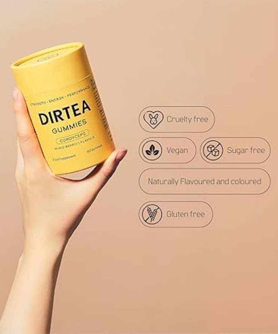 DIRTEA Cordyceps Gummies (Mixed Berries Flavour)