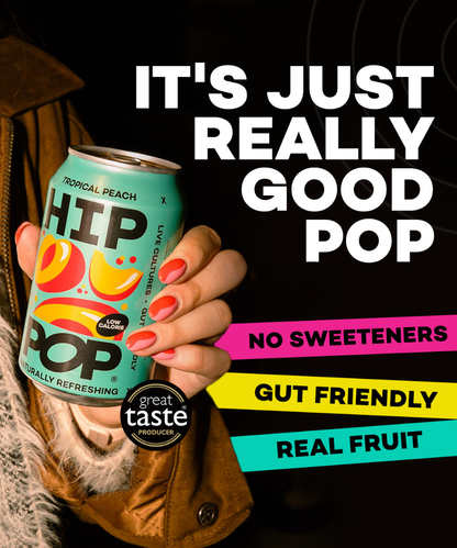 Hip Pop Living Soda (Tropical Peach) Multipack