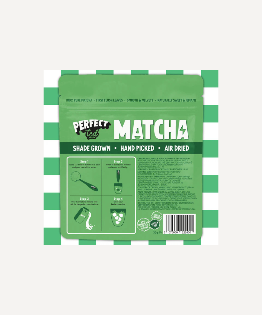 PerfectTed Ceremonial Grade Matcha Pouch 30g
