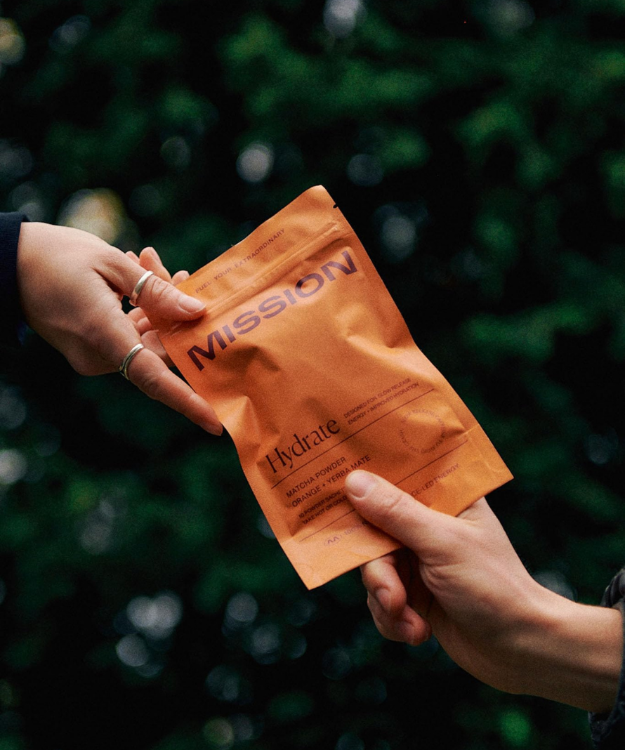 MISSION Hydrate Powder (Matcha & Yerba Mate x30 Sachets)