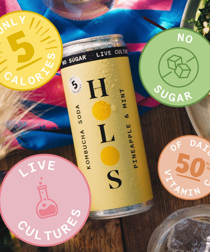 Holos Kombucha Soda (Pineapple & Mint) Multipack