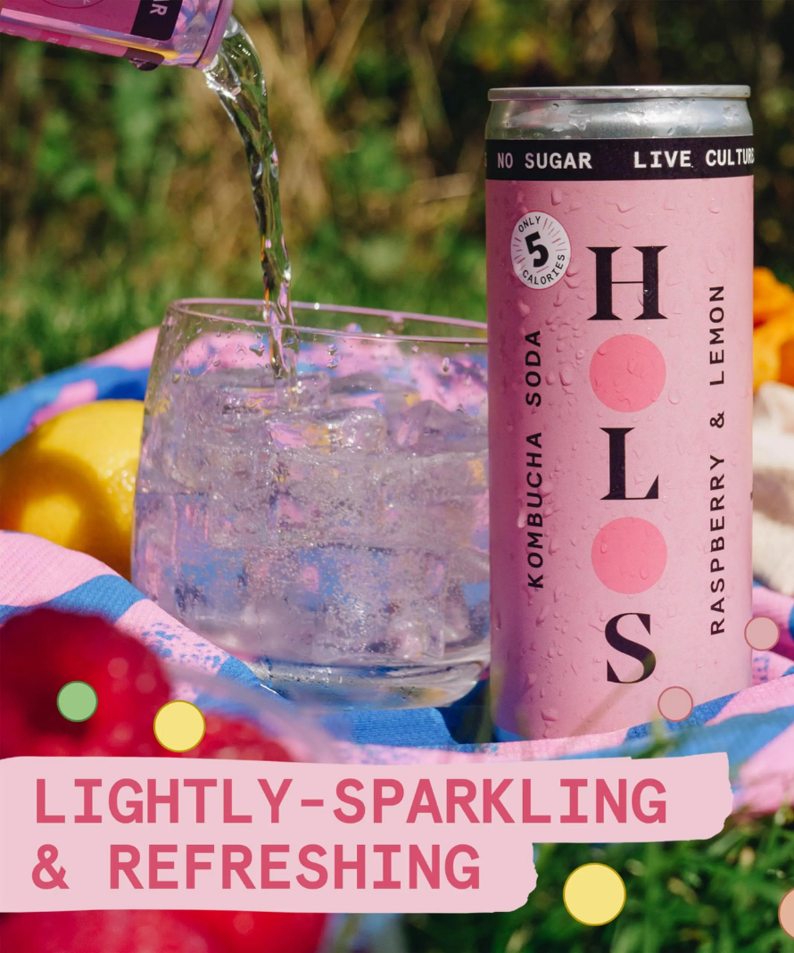Holos Kombucha Soda (Raspberry & Lemon) Multipack