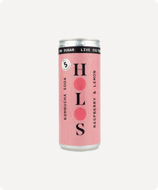 Holos Kombucha Soda (Raspberry & Lemon) Multipack