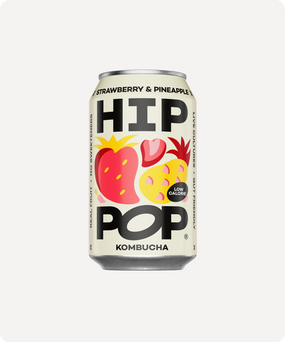 Hip Pop Kombucha (Strawberry & Pineapple) Multipack