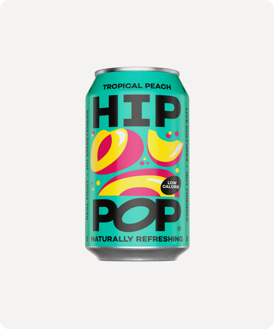 Hip Pop Living Soda (Tropical Peach) Multipack