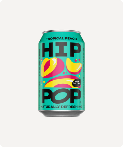 Hip Pop Living Soda (Tropical Peach) Multipack