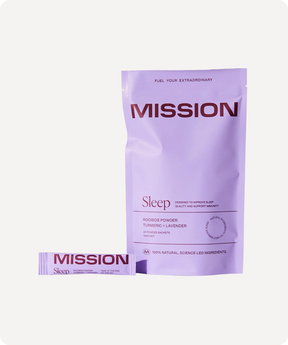 MISSION SLEEP Rooibos Powder x30 Sachets (Turmeric + Lavender)