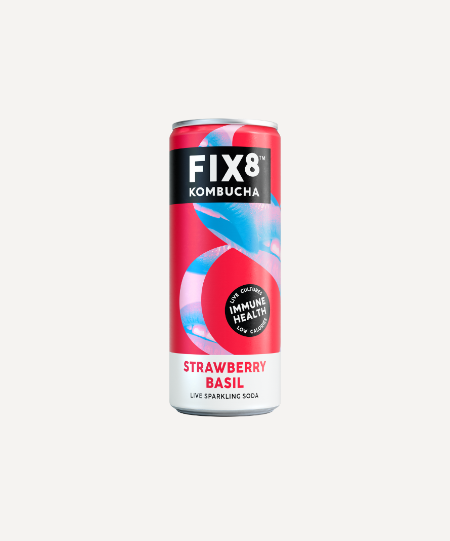 Fix8 Kombucha (Strawberry Basil) Multipack