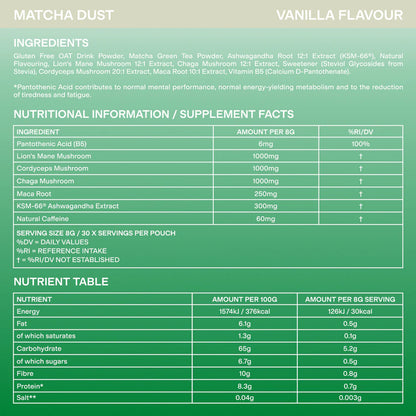 Spacegoods Matcha Dust (Vanilla)