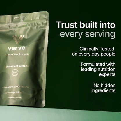 Verve Transparent Greens V80 - Daily Greens, Vitamins & Minerals