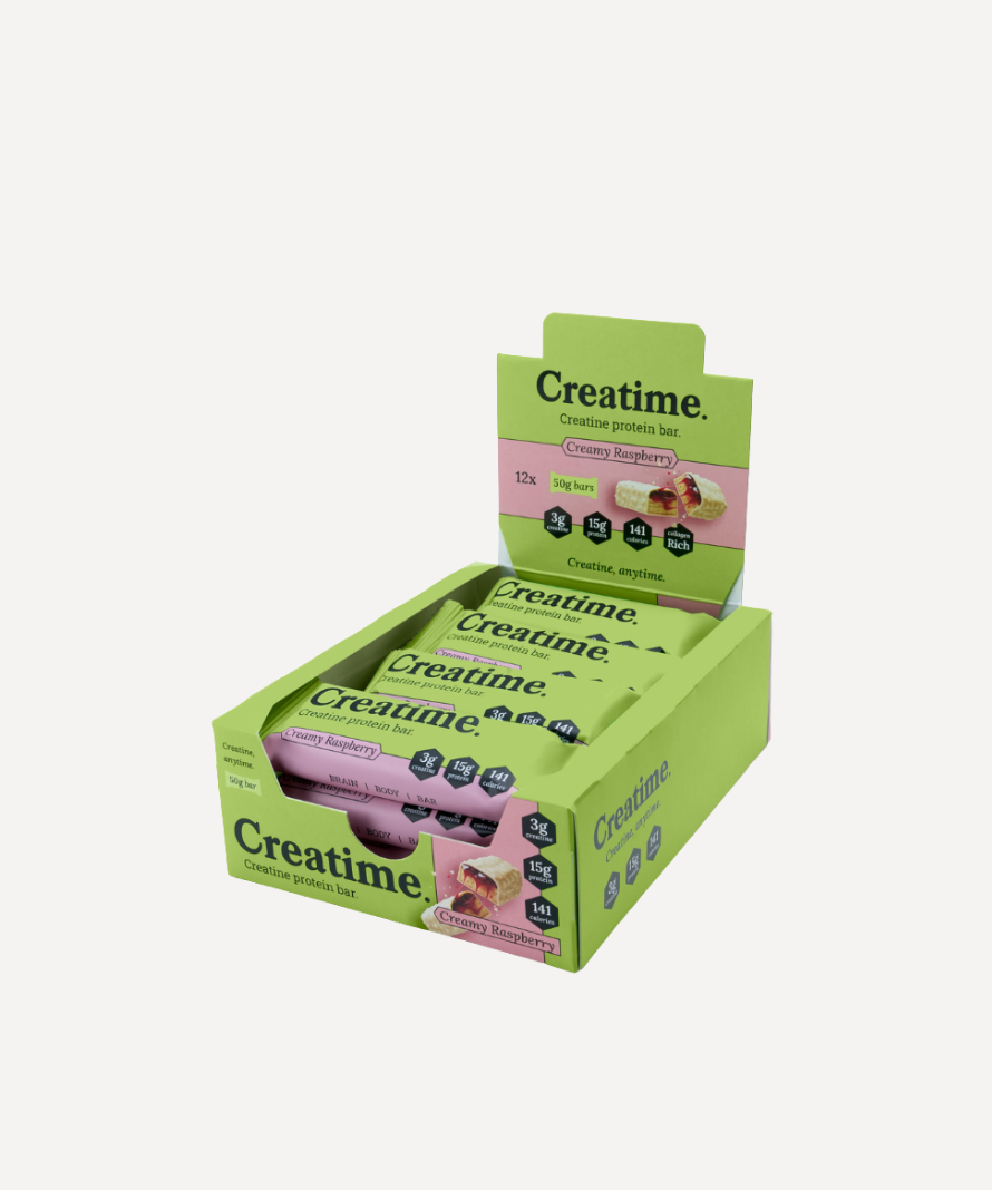 Creatime Creatine & Protein Bar - Creamy Raspberry