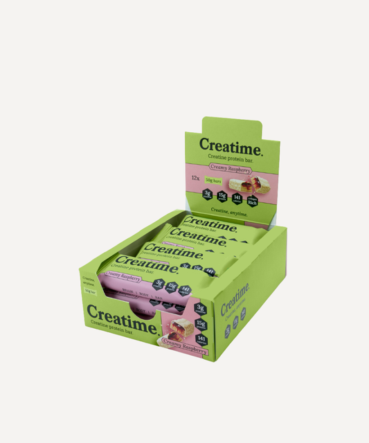 Creatime Creatine & Protein Bar - Creamy Raspberry
